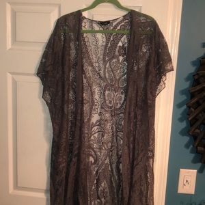 Full body grey kimono